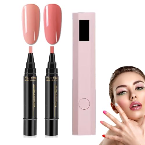 RUGCABBIE Nail Polish Pens,3 in 1 Gel Nail Polish Pens for Women