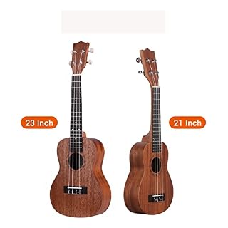 ukulélé Voyage 21 23 Pouces Ukulele Acajou avec Sac De Transport Strap Strap Strings Tuner (Color : 23inches) - Les Beatles, Paul McCartney, John Lennon, RIngo Starr, George Harrison ukulélé Voyage 21 23 Pouces Ukulele Acajou avec Sac De Transport Strap Strap Strings Tuner (Color : 23inches) – Image 4