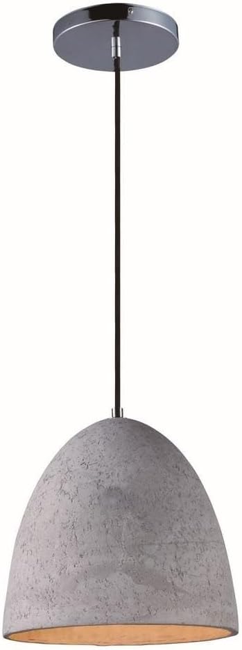 Maxim Lighting Maxim 1-Light Pendant Light | Polished Chrome Finish | Contemporary Indoor Light Fixture | Ideal for Kitchen Islands & Dining Rooms | Home Decor Ceiling Fixture | 12397GYPC