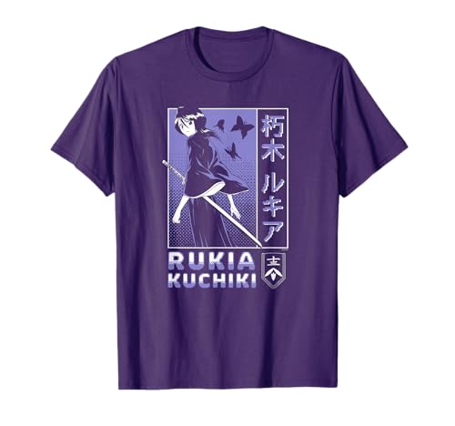 Bleach Rukia Kuchiki Pixelated Background Anime T-Shirt