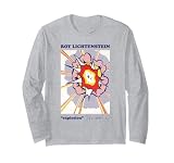 Presenta l'iconica opera d'arte Explosion di Roy Lichtenstein, che mostra immagini audaci ispirate ai fumetti, colori primari vivaci, punti Ben-Day e composizione grafica dinamica che hanno contribuito a definire il movimento Pop Art degli anni '60.