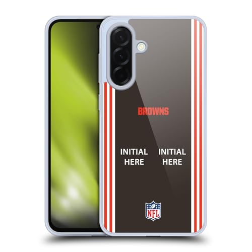 Coque Cleveland Browns Samsung A36 5G personnalisée avec initiale de football