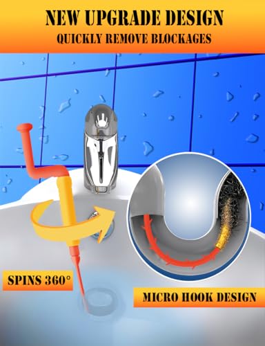 Conjunto de ferramentas de drenagem de cobra, ferramenta flexível para agarrar 163 cm (1 peça), remo