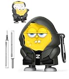 for AirPods Pro 3 Case Cover,Cute Cartoo 3D Funny Ocean Sponge Hero Protective Silicone Skin Cover for AirPods Pro 3,with Keychain & Lanyard & Cleaner Kit