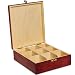 Produktbild Creative Deco Rote Tee-Box aus Natürliches Kiefernholz | 23,5 x 20,5 x 7,5 cm | mit 9 Fächer und Deckel | Tee-Organizer | Perfekte Tee-Kiste für Decoupage, Dekoration Lagerung der Teebeutel