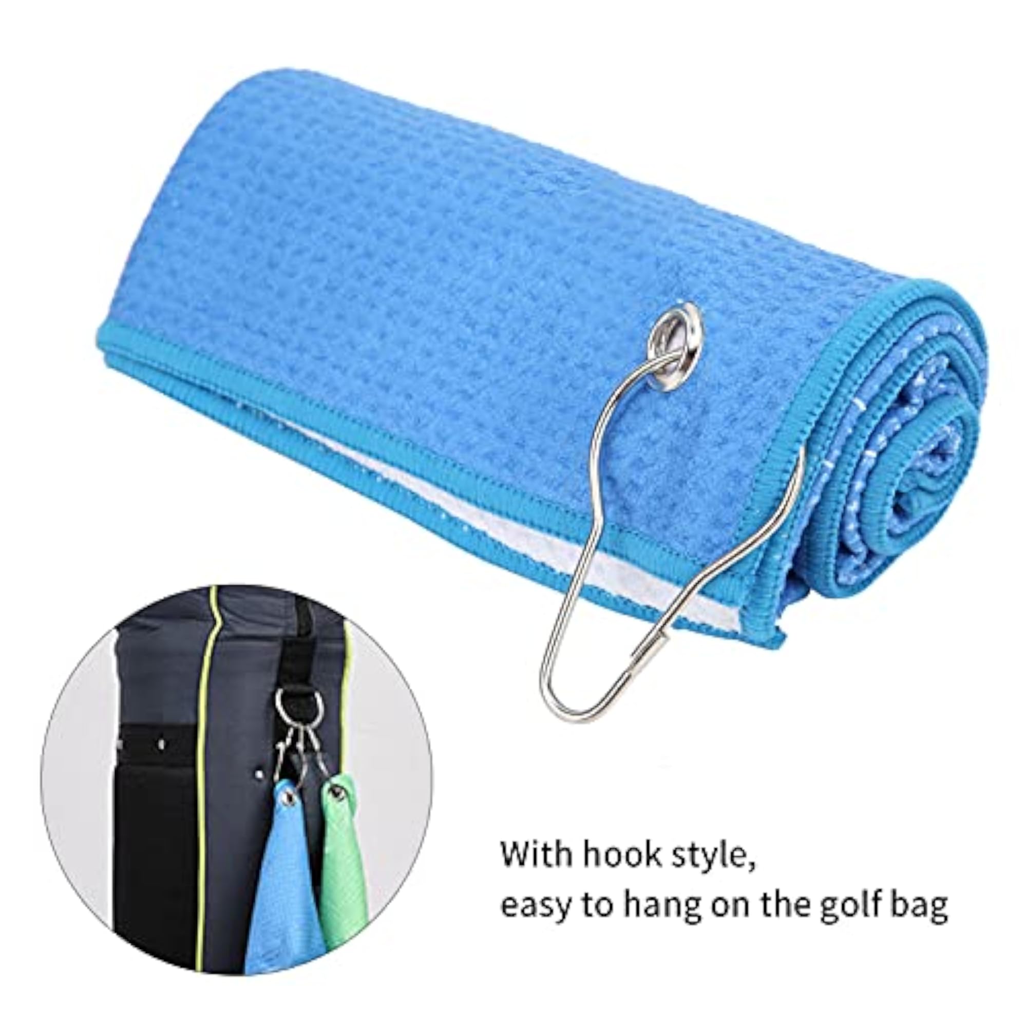 Super Absorbent Microfiber Golf Towel, Portable Cleaning Essential