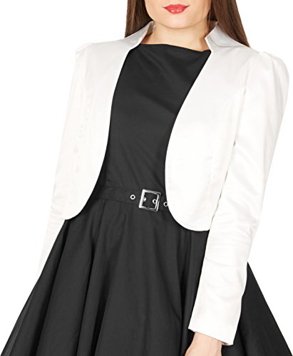 BlackButterfly Formal Satin Long Sleeve Bolero Shrug4