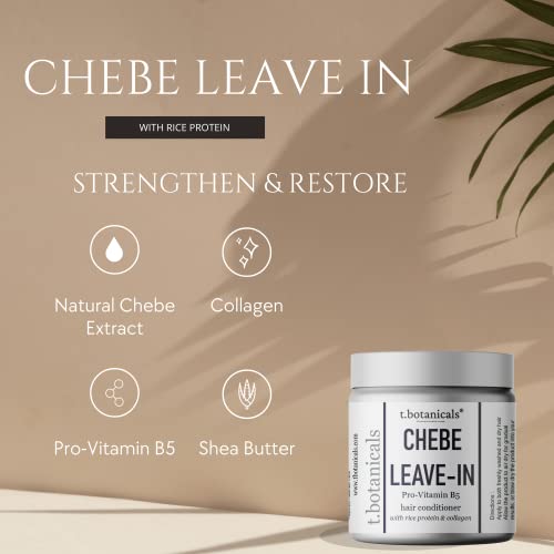 T.botanicals Chebe Leave In Conditioner Hair Growth With Provitamin B5, Thickening Strengthening Chebe Butter, Chebe Powder, Chebe Oil, Silk Amino Acids, Collagen (Unscented, 8 Oz) #TOP6