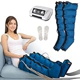 Masajeador Piernas Presoterapia XXL, 6 Camaras︱Botas De Presoterapia Piernas Talla grande︱Masajeador De Pies Y Piernas ︱Maquina De Profesional Presoterapia Para Casa Drenaje Linfático