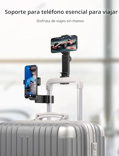 JSAUX 2 Unidades de Soporte para teléfono móvil de Viaje en avión, Universal, Manos Libres, para Volar con rotación de 360 Grados, Accesorios de Viaje para avión, imprescindible, Soporte para - imagen 3