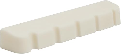 Miniatura 3 de Miwayer 456 cuerdas eléctrico bajo puente de hueso tuerca de fondo plano pre-ranurado hecho de hueso real (5S 45X6X98 1Pack)