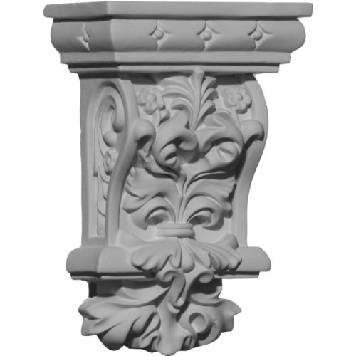 Ekena Millwork COR02X01X04VL 2 7/8-Inch W x 1 5/8-Inch D x 4 3/8-Inch H Valletta Corbel