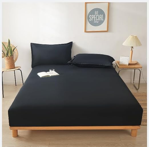 OWNPET Cotton Fitted Sheet with Elastic Band Replacement Fitted Sheet