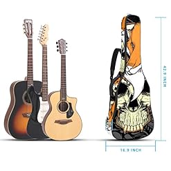 Housse de protection rembourrée pour guitare classique et acoustique Motif tête de mort, Multicolore 01., 42.9×16.9×4.7… - Les Beatles, Paul McCartney, John Lennon, RIngo Starr, George Harrison Housse de protection rembourrée pour guitare classique et acoustique Motif tête de mort, Multicolore 01., 42.9x16.9x4.7… – Image 5