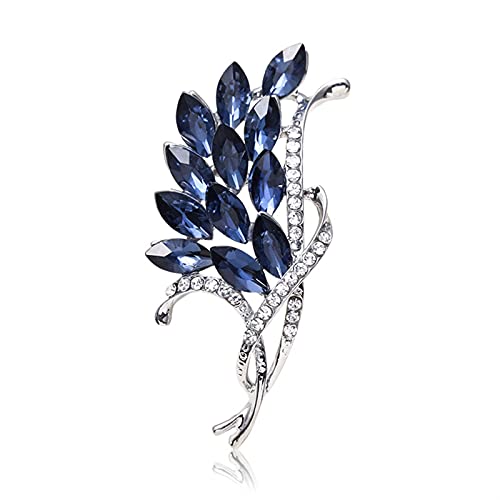 QWEQWE Broches Crystal Bouquet Broche Femme Broche Swan Bijoux Accessoires Accessoires Cadeau (Metal Color : WP68) Cover