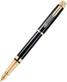 Parker Odyssey Lacque Black |Gold Trim |Fountain Pen - Medium Nib Price In India