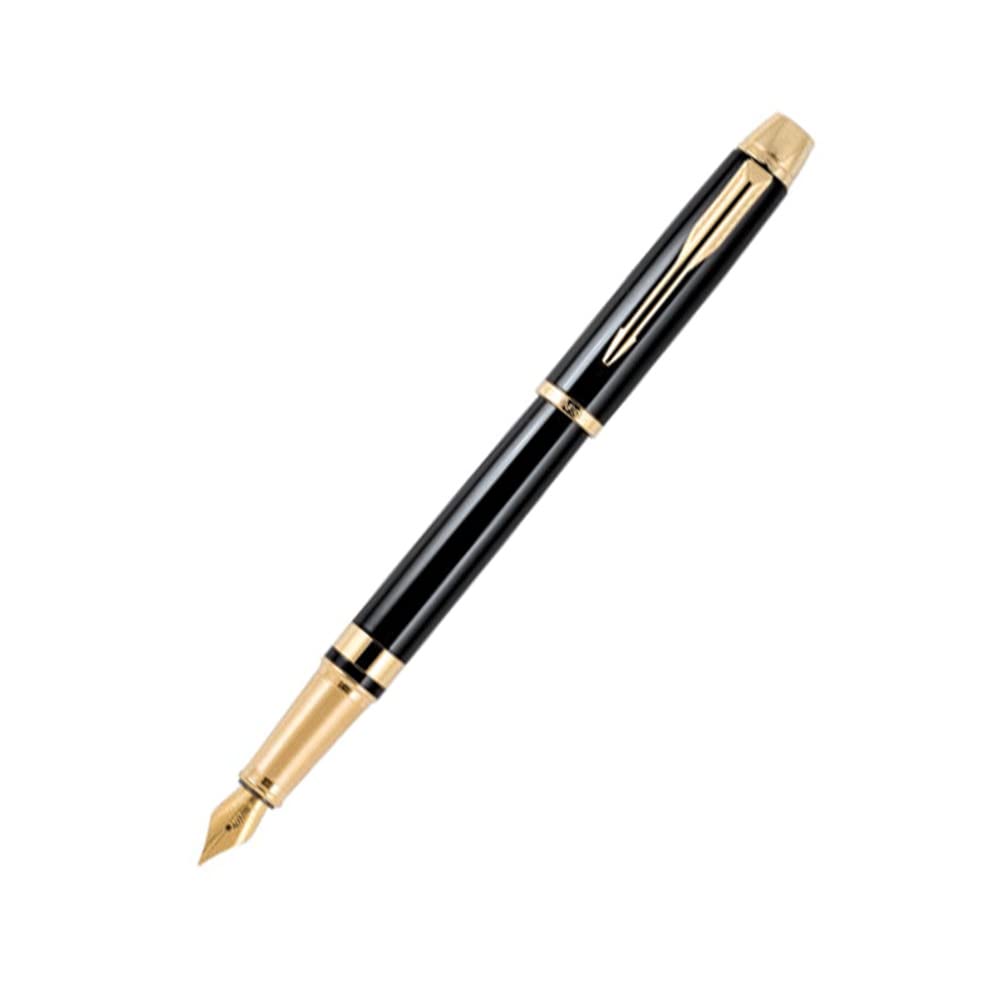 Amazon | PARKER Odyssey LACQUE ブラック ゴールドトリム万年筆