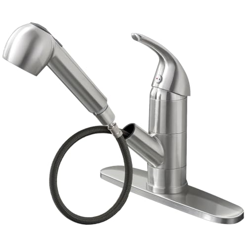 UFAUCET Kitchen Faucets Pull Out Sprayer, Brushed Nickel, Stainless Steel by Ufaucet - Used condition - US$32.99
