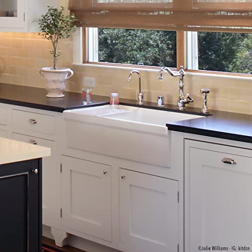 Whitehaus Collection Whqd540-White Quatro Alcove Kitchen, Fireclay, Front Apron Sink, Glossy, White #TOP3