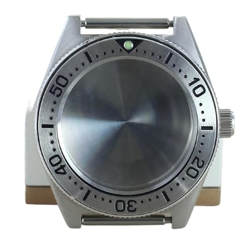Boîtier montre NH35 NH36 noir 40mm avec acier 316L de rechange