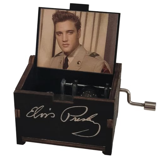 TheLaser'sEdge Elvis Presley Mini Music Box Gift - Black Patriot