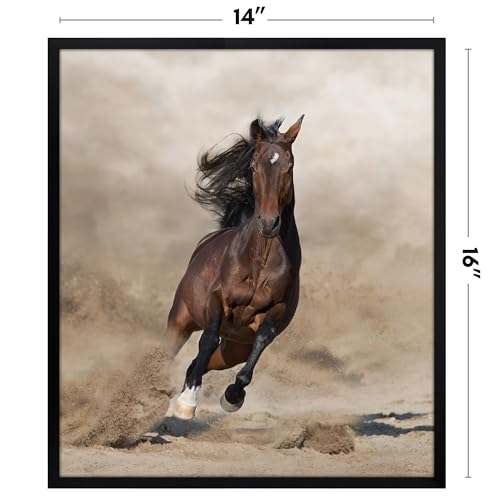 Image of Americanflat 14x16 Picture Frame with Polished Plexiglass - Streamline Collection - Thin Border Picture Frame for Wall Display - Hanging Hardware Included - Black