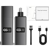 WPBB Ear and Nose Hair Trimmer,Gifts for Men,Professional PainlessFacial Hair Trimmer for Men Women,Portable Design USB Rechargeable,Travel Trimmer,Removable and Washable