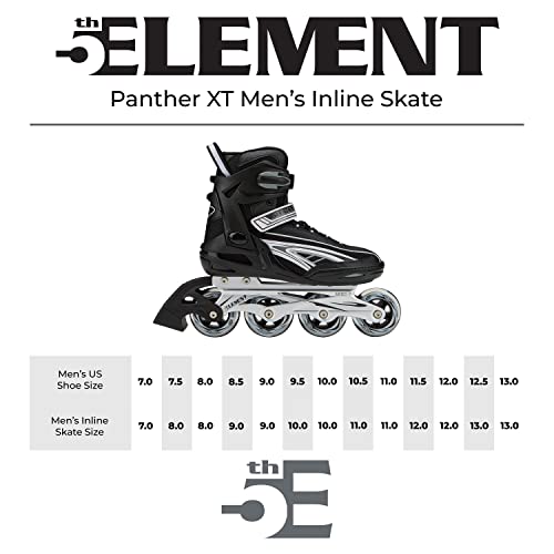 Panther Xt Roller Blade Inline Skates For Men With Ankle Support, Adjustable Strap, 82Mm Wheels And Soft Boot Fit For Skating, Roller Derby, Street Hockey (8.0-Black/Orange) #TOP6