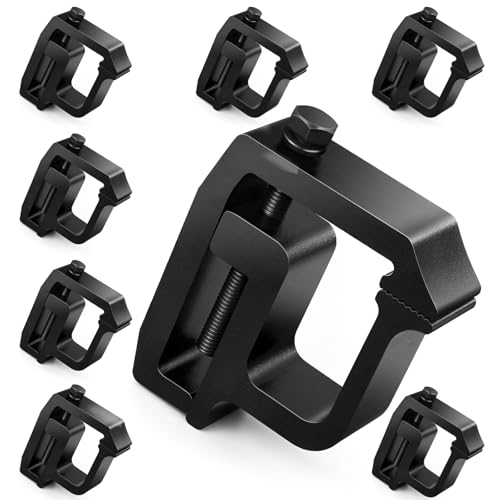Heavy Duty Truck Cap Clamps for Camper Shells Compatible with Dodge Dakota Ram 1500 2500 3500 F150 F250 Titan Tundra More Secure Truck Topper Clamps for Enhanced Stability and Protection