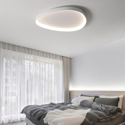 Plafonnier LED design moderne en fer blanc et intensité réglable