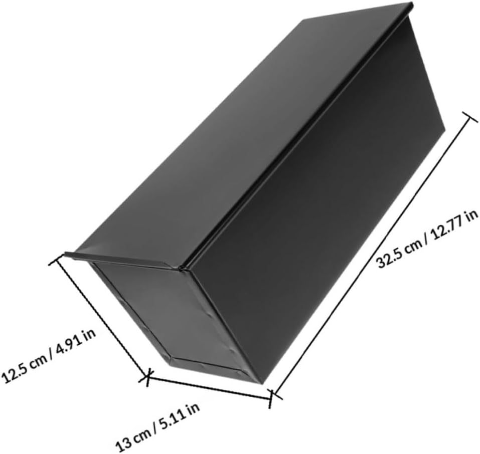 Non-stick Rectangular Bread Baking Pan with Lid 2pcs, 900g Loaf Mold for Oven Toast Baking, Household Cast Iron Bread Tray for Kitchen Use