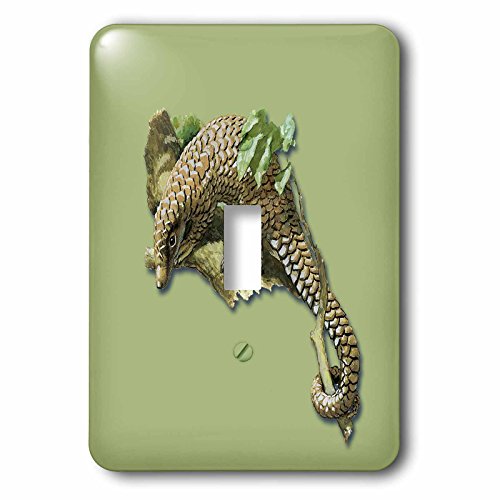 Pangoline ou Scaly plaque décorative 3dRose lsp_170873_1 style rétro