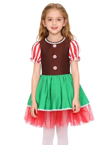Robe gingerbread man enfant pour le réveillon de Noël et les spectacles de l'école
