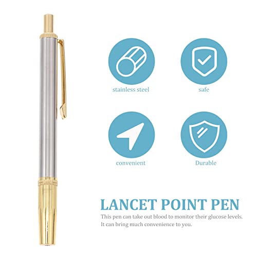 Healifty Stainless Steel Lancing Device Lancet Pen Sampling Pen Lancet Device