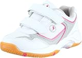  Ultrasport Sport Indoor Schuh,10070, Unisex-Kinder Sportschuhe - Indoor, Weiss (White/pink 100), EU 33