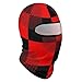 Unisex Fashion Ski Balaclava Mask, Wear Resistant Comfortable Dust Proof Windproof Neck Warmer Head Scarf for Skiing, Hiking, Cycling, Red Black Check Plaid