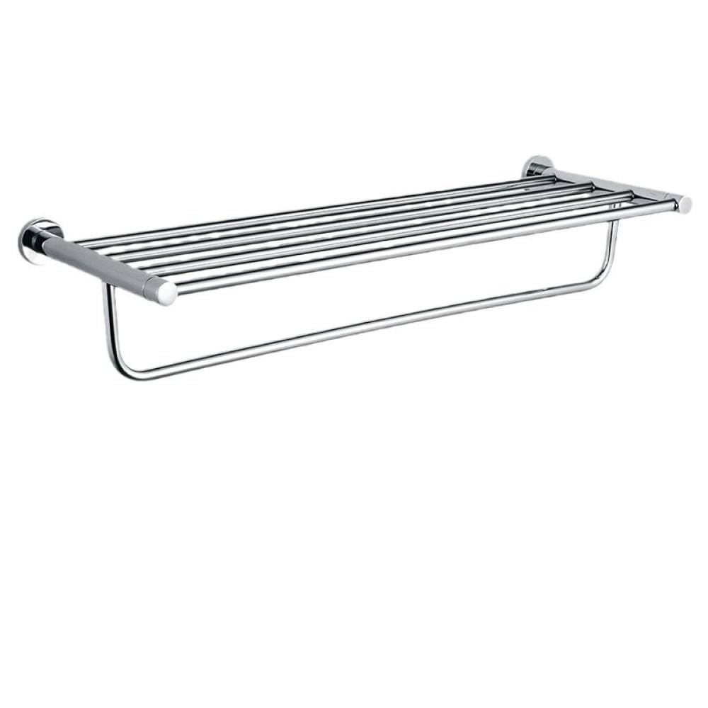 Chrome Bathroom Hardware Sets Stainless Steel Toilet Brush Holder WC Roll Paper Towel Bar Shelf Shower Soap Dish Wall Robe Hooks,Paper Holder A (Towel Rack)