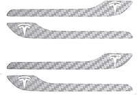 Vista 28 de IPG Compatible para Modelo 3 / Modelo Y Kit de calcomanías para manija de puerta (Set de 4) con logo de Tesla Personaliza tu Tesla (Bronce)