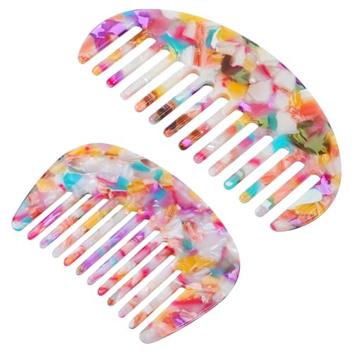Peines Mini Dientes Anchos Pack 2 para Pelo Rizado y Seco miniatura 1
