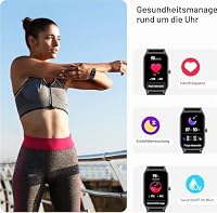 Smartwatch Herren Damen 2026, 1,57" HD Fitnessuhr Herren mit Telefonfunktion, Wasserdicht Aktivitätstracker 110+ Sportmodi, Fitness Tracker mit Schlafmonitor Schrittzähler, Watch for Android/iOS – Ansicht 4