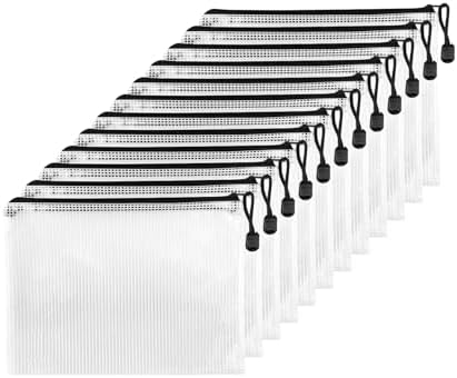 Ipow A4 Netztaschen 5 Stück - Nylon Zip-Beutel Für Spielzeug & Dokumente