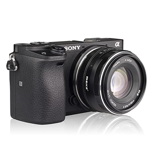 Meike 50Mm F2.0 Large Aperture Aps-C Manual Focus Lens Compatible With Sony E Mount Mirrorless Camera Nex 3 3N 5 Nex 5T Nex 5R Nex 6 7 A6400 A5000 A5100 A6000 A6100 A6300 A6500 A6600 #TOP5