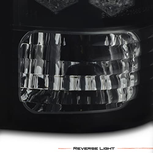 Akkon - For 88-98 Chevy C/K Series Pickup Truck Gmc Sierra Rear Black Smoke Led Tail Lights Brake Lamps Pair #TOP4