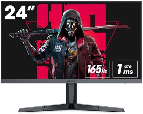 KOORUI 27 Inch Monitors, 4K Computer Monitors UHD(3840 * 2160), IPS, 4ms, 60Hz, 2x HDMI 2.0 & DisplayPort 1.4, Adpitive Sync, HDR10, VESA 100 * 100mm, 90% DCI-P3, Eye Care