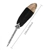 Feather Quill Pen with Ink Set -5pcs Metal Nibs 1 Sliver Handmade Pen Holder and 15ml Black Bottle Ink (Black)