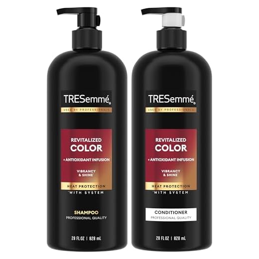 TRESemmé Shampoo and Conditioner, Revitalized Color + Antioxidant Infusion for Color-Treated Hair, Heat Protection, 28 Oz Ea