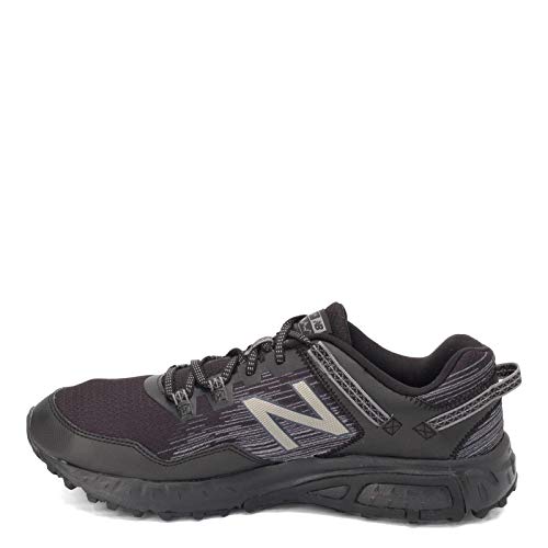 New Balance Men's 410 V6 Trail Running Shoe, Black/Castlerock/Dark Silver, 7 M US