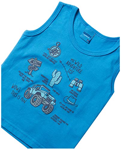 Conjunto M. Malha Pent, WRK, Meninos, Azul Turqueza, 2