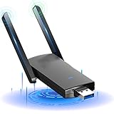 receptor wifi para pc potente 🚀【AC 1300 WiFi de alta velocidad】Obtenga 867Mbps de velocidad inalámbrica utilizando la banda WIFI de 5 GHz o 400Mbps de velocidad utilizando la banda WIFI de 2.4 GHz, Es ideal para flujos de vídeo de alta definición, juegos en línea y navegación en línea sin demora. Adaptadores wifi para pc / laptop / desktop.