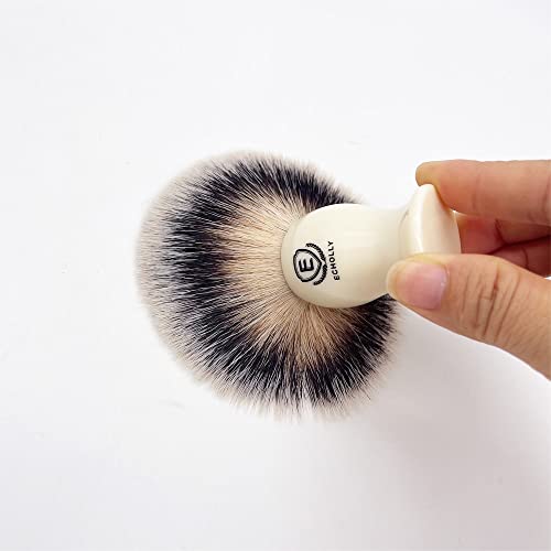 Premium Shaving Brushes For Men By Echolly-No Shedding Bristle Shave Brushes For Men-Smooth Acrylic Handle Legacy Shave Brush-Rich And Fast Lather Shaving Cream Brush Dad Gifts For Fathers Day #TOP7